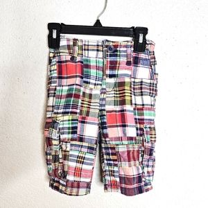 GapKids Patchwork Cargo Shorts Bermuda Size 5 Regular